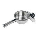Stainless Steel Sauce Pan with Tempered Glass Lid – Durable, Rust-Proof Cookware