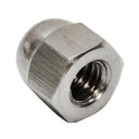 10 PC 1/4" Stainless Steel 316 Cap Acorn Nut Hex Left Hand UNC Marine Cap Nut