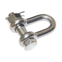 5 Pcs Marine Grade T316 Stainless Steel 3/8" Bolt Pin Chain Shackle, 2000 lbs WLL Rigging Shackle for Boat, Anchor, Sailing, and Outdoor Use