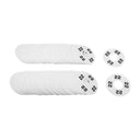 10 PC 3-1/2" Clothing Rack Sizes 22 Dividers Hangers White Plastic Round Retail Store