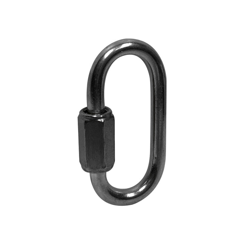 Set Of 2 PC Boat Marine Stainless Steel Quick Link 3/8" Locking Carabiners Quickdraws WLL 1,600 LBS Capacity