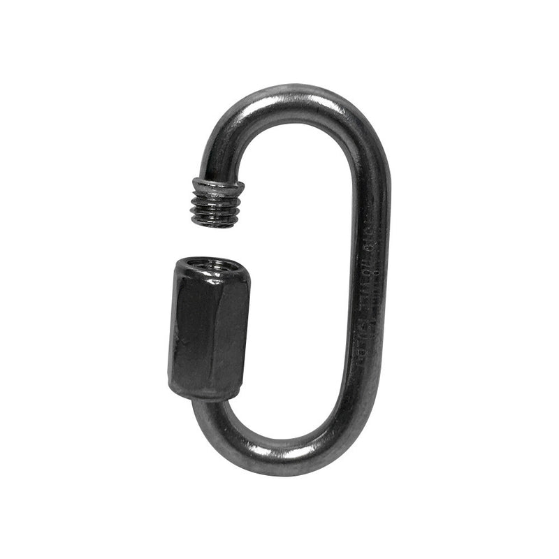 Set Of 2 PC Boat Marine Stainless Steel Quick Link 3/8" Locking Carabiners Quickdraws WLL 1,600 LBS Capacity