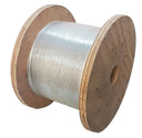 T316 Stainless Steel Wire Rope 500 ft Wire Cable Deck Railing 3/16" 1x19 Strands Construction, 4,000 lbs Breaking Strength for Stair Handrail Clothesline