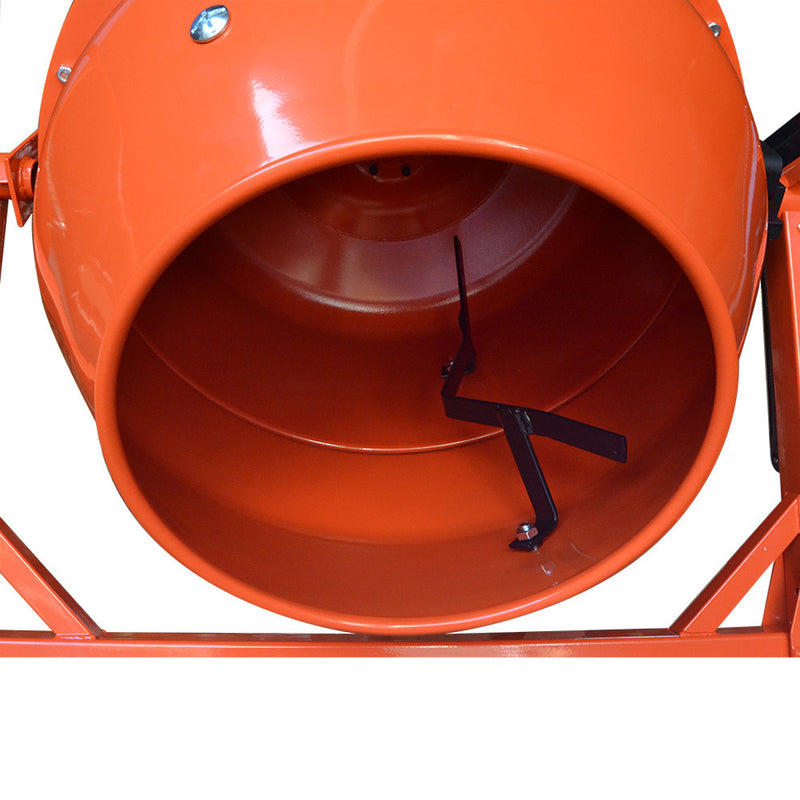 7 CU FT Electric Steel Stucco Concrete Cement Mixer 210L Construction Mortar Stone Mixing Machine 36RPM 2880r/min