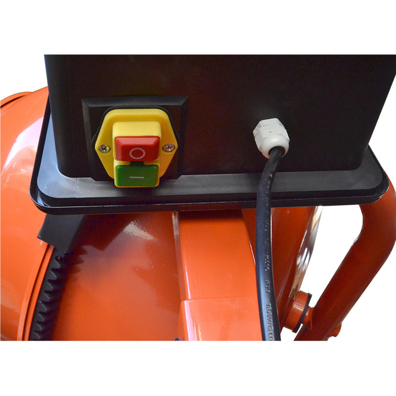 7 CU FT Electric Steel Stucco Concrete Cement Mixer 210L Construction Mortar Stone Mixing Machine 36RPM 2880r/min