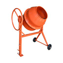 7 CU FT Electric Steel Stucco Concrete Cement Mixer 210L Construction Mortar Stone Mixing Machine 36RPM 2880r/min