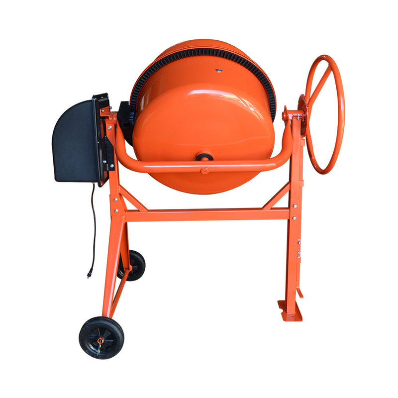 7 CU FT Electric Steel Stucco Concrete Cement Mixer 210L Construction Mortar Stone Mixing Machine 36RPM 2880r/min