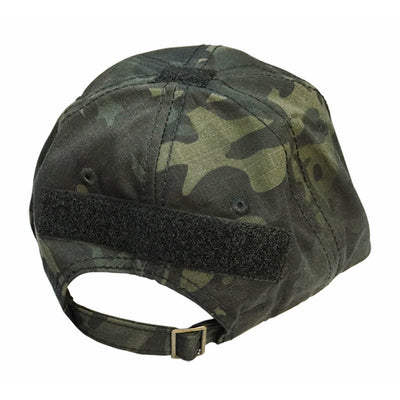 Tactical Operator Contractor Flag Patch Military Cap Hat- Multicam Black