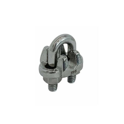 Set Of 5 PC 3/16'' Stainless Steel 316 Heavy Duty Marine Wire Rope Clips Cable Clamp Rig Boat