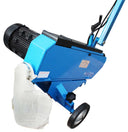 Blue belt-style floor sanding machine.