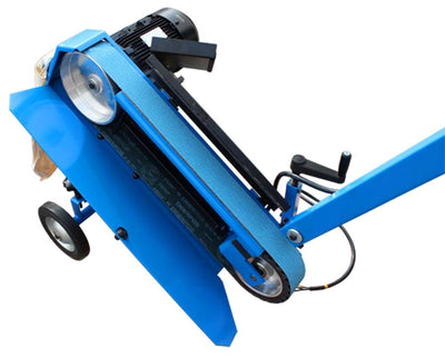 Industrial Portable 3'' Belt Grinder Sander 3 Phase 220v 3360 RPM 3kW w/ Wheels