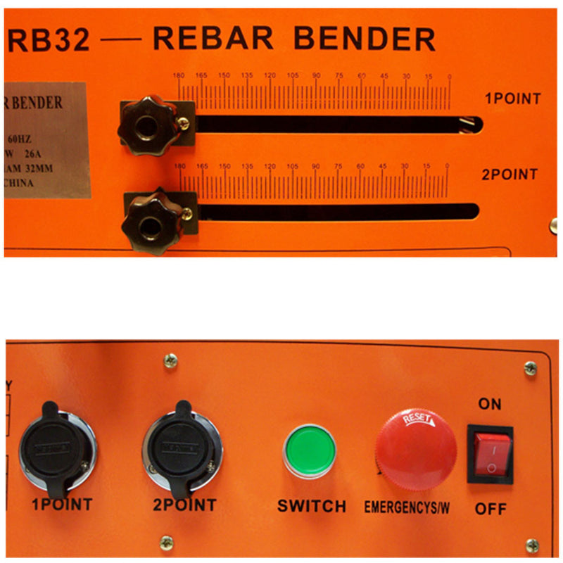 Portable 1-1/4" (32MM) REBAR BENDING BENDER Pipe Tube Electric 110V - 3700 Watt
