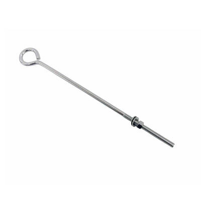 T316 Stainless Steel Turned Eye Bolt with Nut – 3/8" x 12", Marine Grade, 140 lbs WLL for Boat Rigging & Outdoor Use
