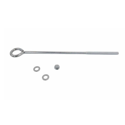 T316 Stainless Steel Turned Eye Bolt with Nut – 3/8" x 12", Marine Grade, 140 lbs WLL for Boat Rigging & Outdoor Use