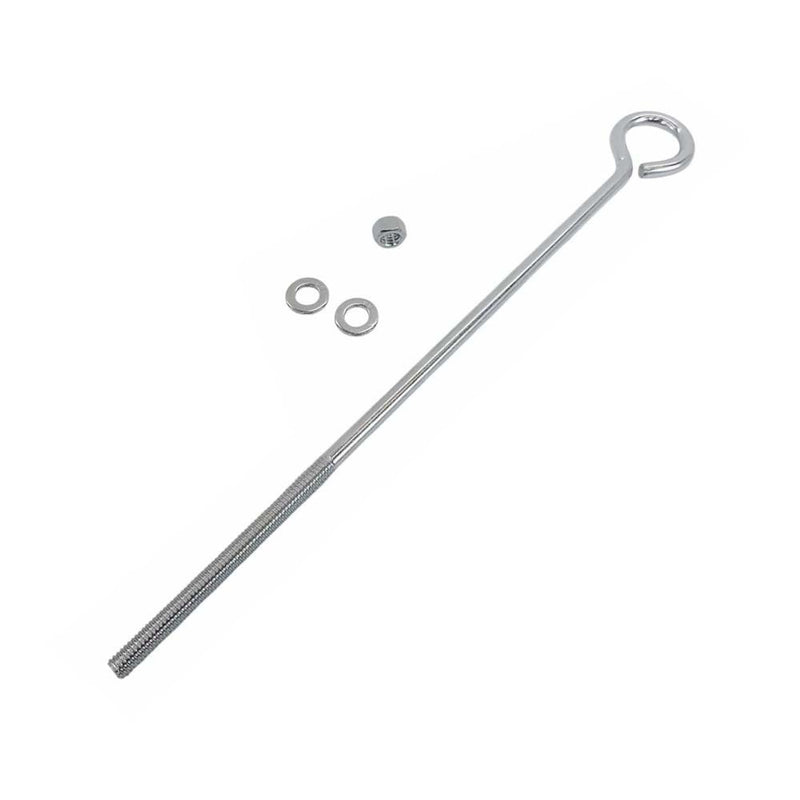 T316 Stainless Steel Turned Eye Bolt with Nut – 3/8" x 12", Marine Grade, 140 lbs WLL for Boat Rigging & Outdoor Use