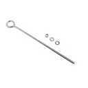 T316 Stainless Steel Turned Eye Bolt with Nut – 3/8" x 12", Marine Grade, 140 lbs WLL for Boat Rigging & Outdoor Use