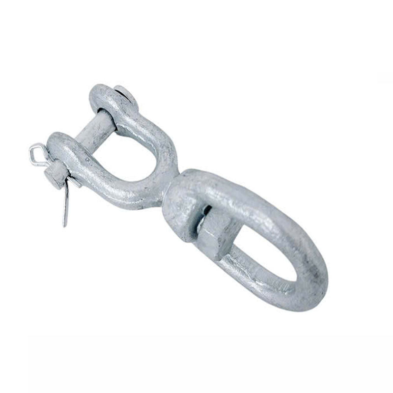 5/16" Jaw & Eye Swivel for Marine Boats – Hot Dipped Galvanized Mooring Connector, 1,250 lbs WLL, Jaw & Eye Swivel