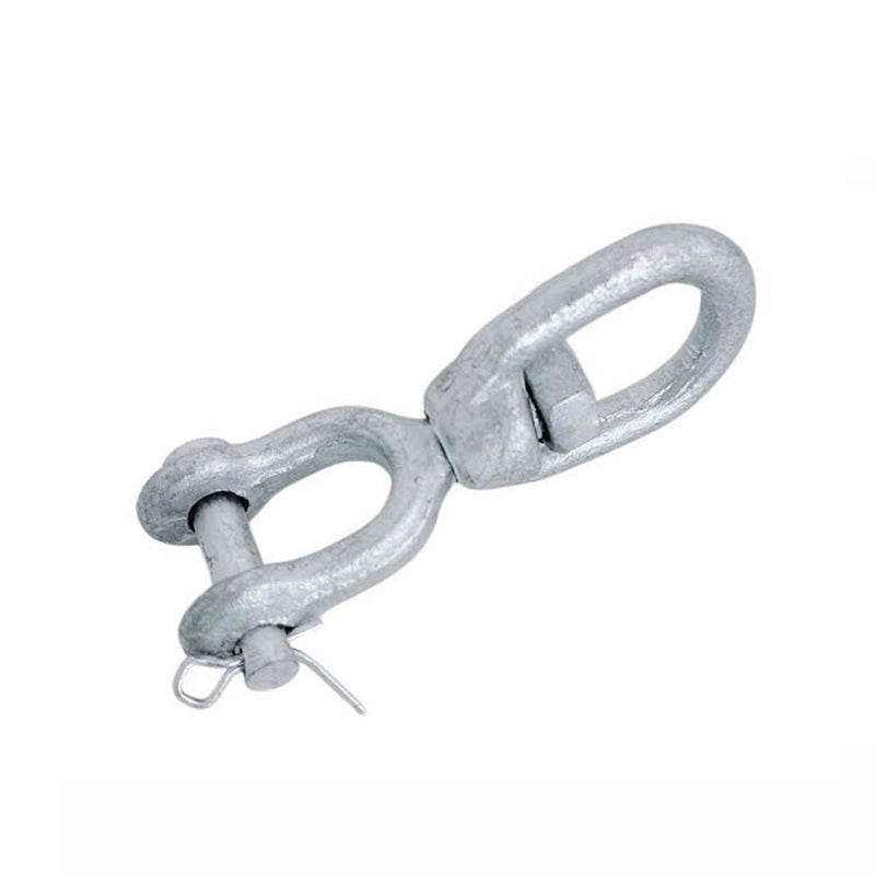 5/16" Jaw & Eye Swivel for Marine Boats – Hot Dipped Galvanized Mooring Connector, 1,250 lbs WLL, Jaw & Eye Swivel