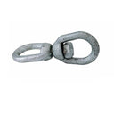 Steel swivel connector with two eye ends, rated for 1,250 pounds WLL