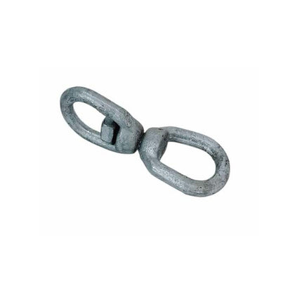 5/16" Eye & Eye Swivel for Marine Boats – Galvanized Steel Mooring Connector, 1250 lbs WLL Corrosion-Resistant Rigging Hardware