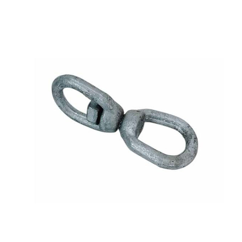 5/16" Eye & Eye Swivel for Marine Boats – Galvanized Steel Mooring Connector, 1250 lbs WLL Corrosion-Resistant Rigging Hardware