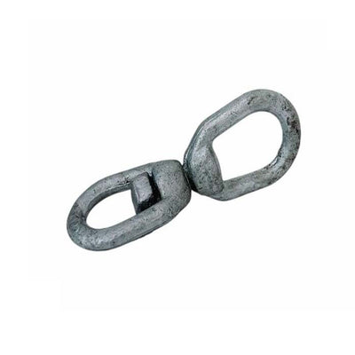 5/16" Eye & Eye Swivel for Marine Boats – Galvanized Steel Mooring Connector, 1250 lbs WLL Corrosion-Resistant Rigging Hardware