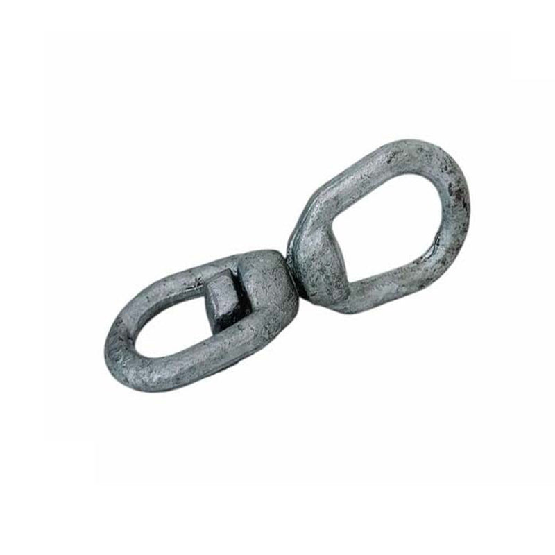 5/16" Eye & Eye Swivel for Marine Boats – Galvanized Steel Mooring Connector, 1250 lbs WLL Corrosion-Resistant Rigging Hardware