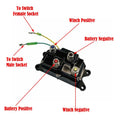Winch Solenoid Relay Contactor 12V 250A Winch Relay Thumb Truck for ATV UTV Boat 4x4 Vehicles 3000-5000lbs Winch - Replacement 63070 62135 74900 2875714 70715