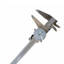 12" Stainless Steel 4-Way Dial Caliper – Shockproof Precision Measuring Tool, 0.001" Graduation Micrometer Ruler
