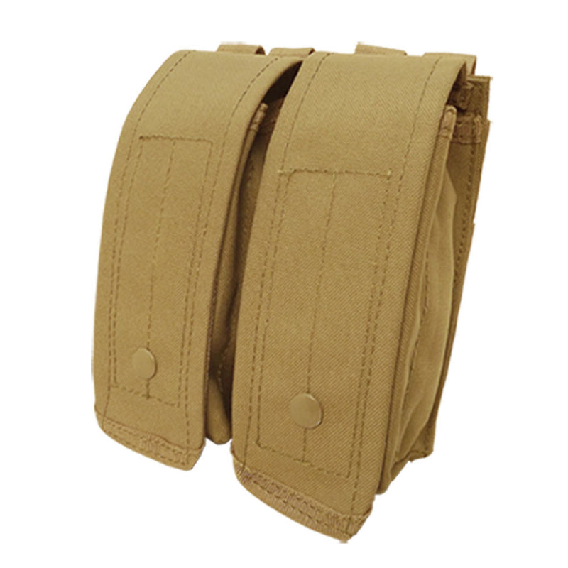 MOLLE AK AR Double Rifle Mag Pouch Magazine Close Flap Pouch Pals - TAN