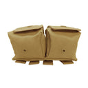 MOLLE AK AR Double Rifle Mag Pouch Magazine Close Flap Pouch Pals - TAN