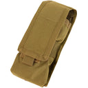 TAN MOLLE Tactical Radio Pouch  8" H x 4 1/2" W x 2" D