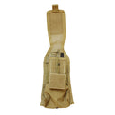TAN MOLLE Tactical Radio Pouch  8" H x 4 1/2" W x 2" D