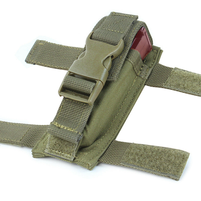 MOLLE Tactical Utility Belt Combat Police SWAT M9 2 Pistol -OD GREEN