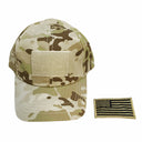 Tactical Operator Contractor Flag Patch Military Cap Hat- Multi-cam Arid