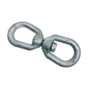 5/8" Eye & Eye Swivel for Marine Boats – Hot Dipped Galvanized Mooring Connector, 5,200 lbs WLL, Eye & Eye Swivel