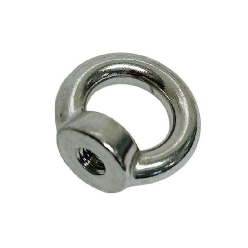 4 PCS Din 582 Eye Nut Stainless Steel 316 Metric Thread 6 mm 150 LBS WLL
