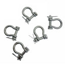 5 PCS 316 Stainless Steel 5/16" Marine Round Pin Boat Anchor Bow Shackle Bolt
