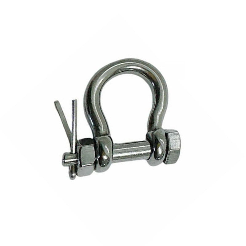 5 PCS 316 Stainless Steel 5/16" Marine Round Pin Boat Anchor Bow Shackle Bolt