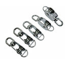 Set of 5 Pc Stainless Steel 1" SINGLE Pulley With Swivel Eye 300 Lbs Load Cap.