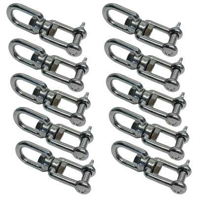 100 Pc JAW EYE Swivel 5/16" Stainless Steel SS 316 Boat Marine Mooring  1100 Lb WLL