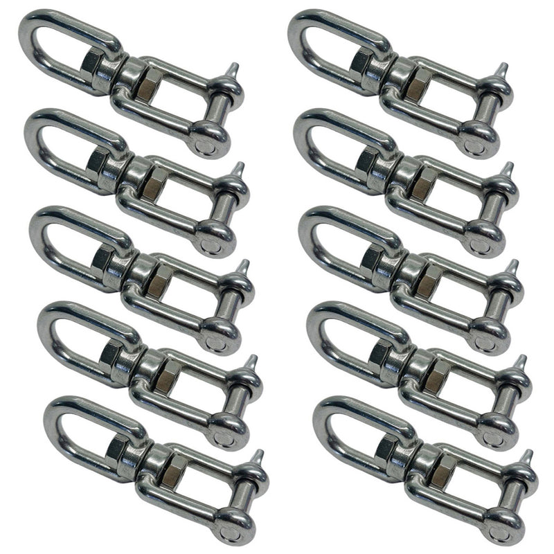 100 Pc JAW EYE Swivel 5/16" Stainless Steel SS 316 Boat Marine Mooring  1100 Lb WLL
