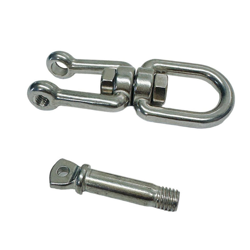 5/16" JAW EYE Swivel Stainless Steel 316 Marine Mooring 1100 LBS WLL