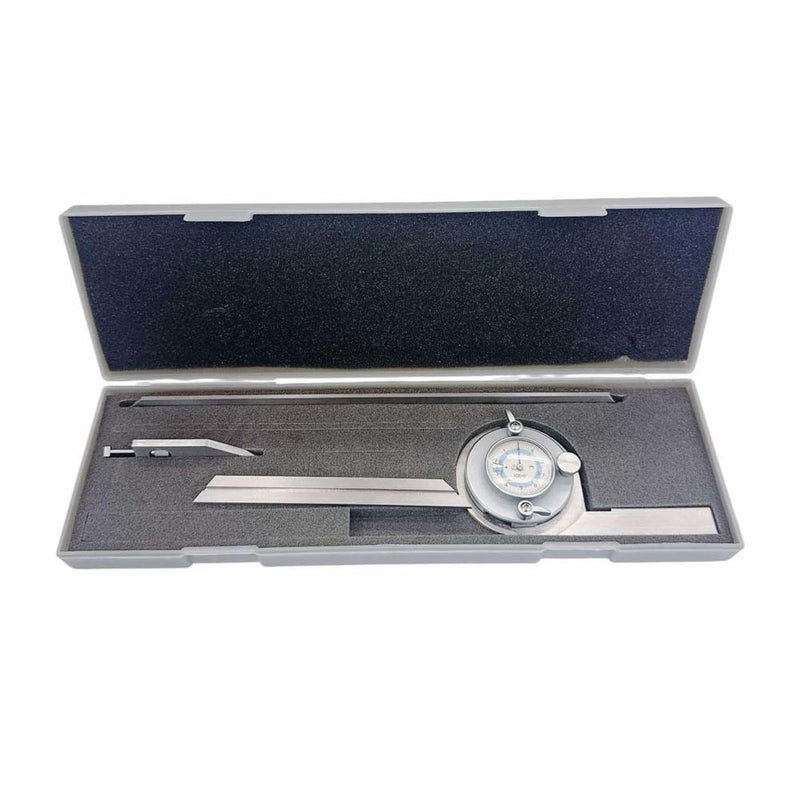 6",12" Blade 90 Degree Universal Dial Bevel Protractor Indicator Stainless Steel