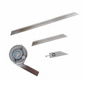 6",12" Blade 90 Degree Universal Dial Bevel Protractor Indicator Stainless Steel