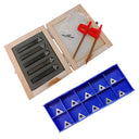 1/4'' Indexable Carbide Insert Lathe Turning Tool Bit + 10 Pc Tips COMBO - 5 PC