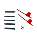 5 Pc Set 3/8'' Indexable Carbide Insert Lathe Turning Tool Bit + 10 Pc TCMT 2151 Inserts