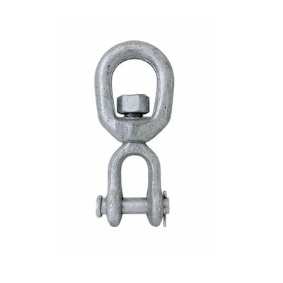 1/2" Jaw & Eye Swivel for Marine Boats – Hot Dipped Galvanized Mooring Connector, 3,600 lbs WLL