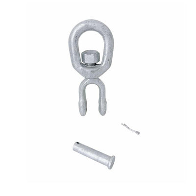 5/8" Jaw & Eye Swivel for Marine Boats – Hot Dipped Galvanized Mooring Connector, 5200 lbs WLL