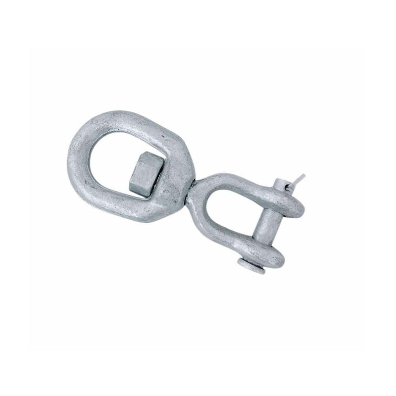 1/2" Jaw & Eye Swivel for Marine Boats – Hot Dipped Galvanized Mooring Connector, 3,600 lbs WLL